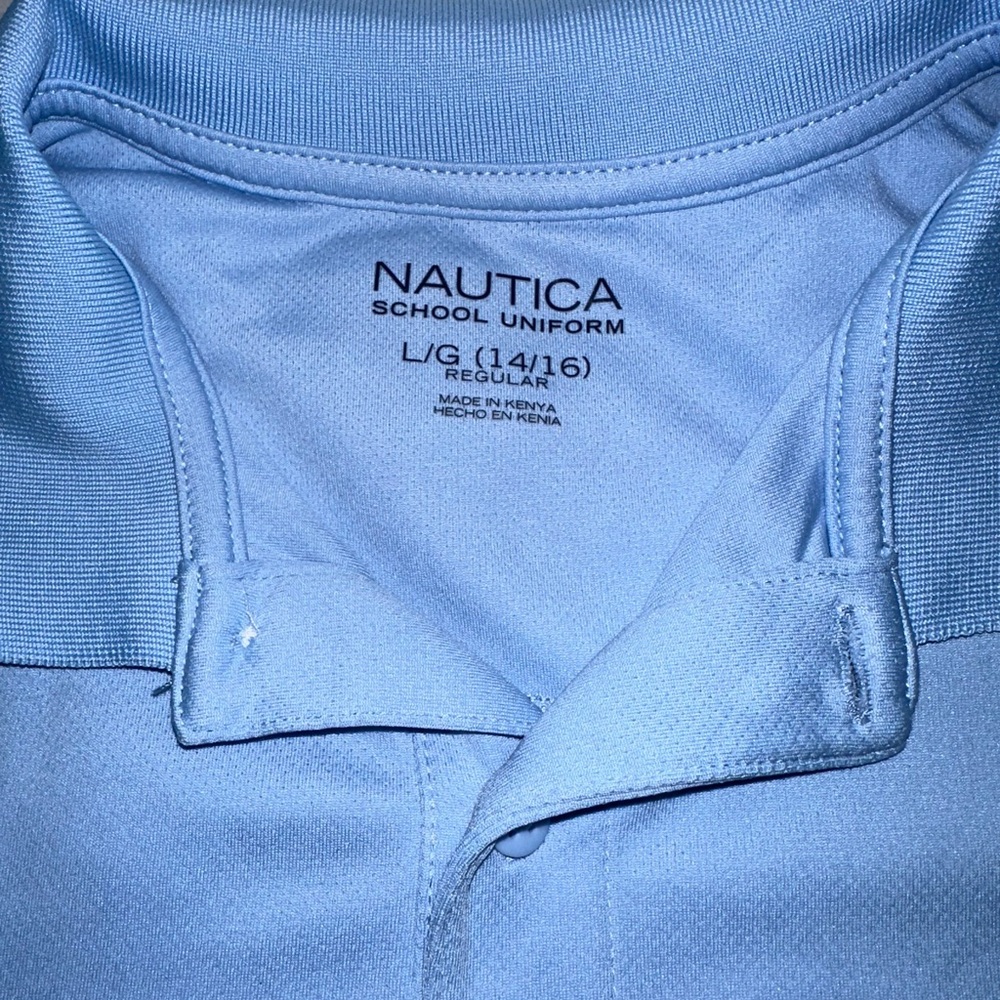 Nautica Sky Blue School Uniform Polo
